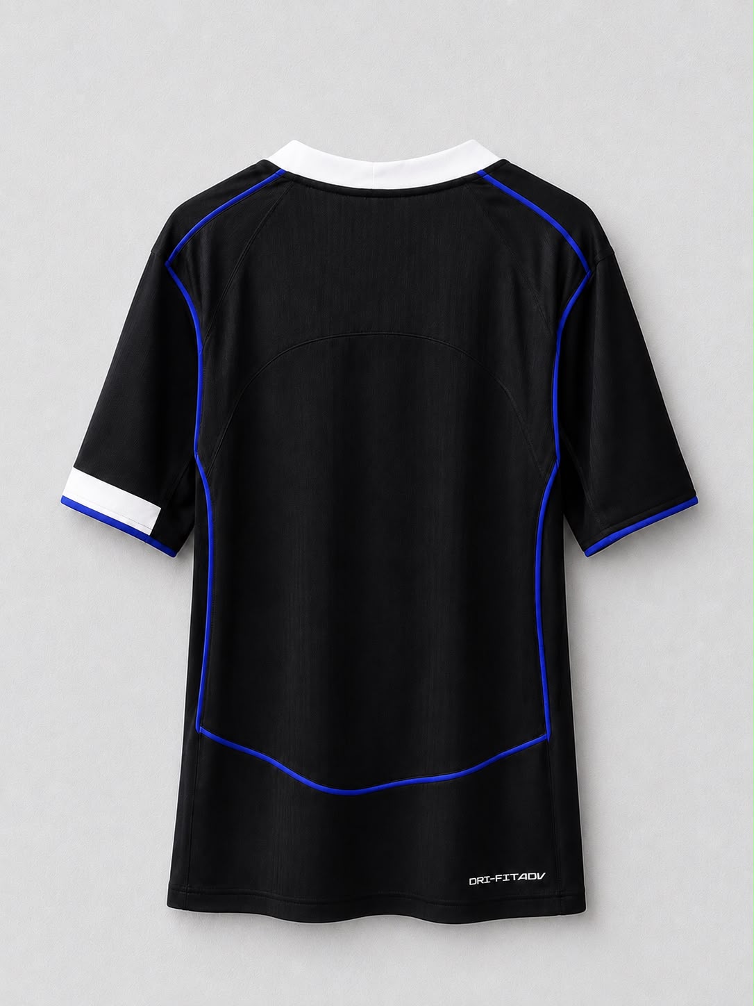 Detalle del jersey Chelsea alternativo negro 2025