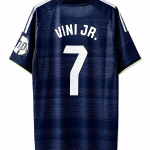 Jersey Real Madrid Visitante 2025 (Dorsal Vini Jr. 7)